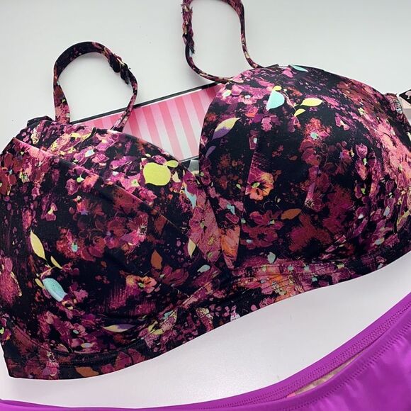 36DD/XLarge ViCTORIA SECRET SWIMSUIT 2 PC bikini New - Picture 2 of 7